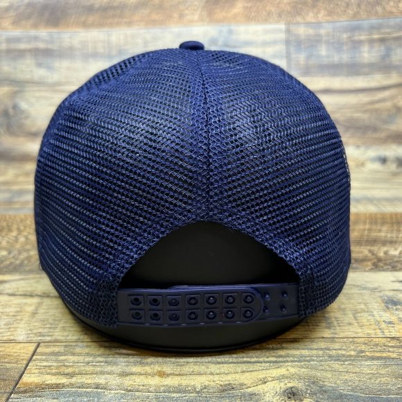 Elder Emo Unisex Trucker Hat Navy Snapback Millenial 2000s Pop Punk Baseball Cap - Picture 4 of 7